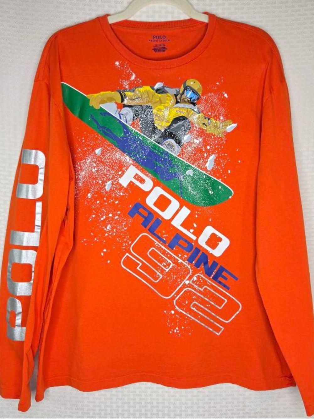 Polo Ralph Lauren Alpine 92 Snowboard Long Sleeve Shirt sz L
